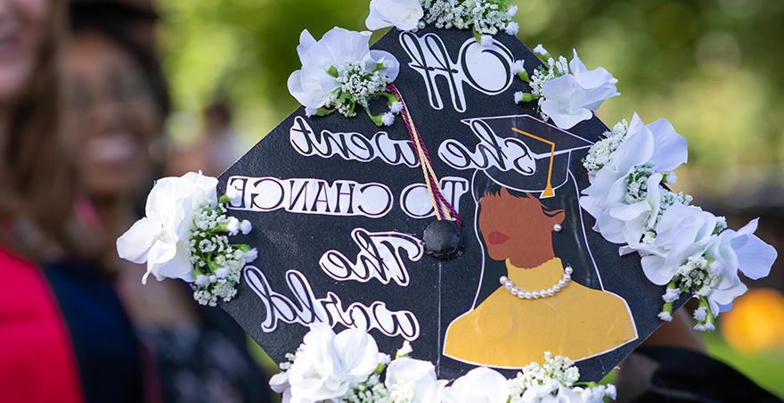 A decorated cap from SPU